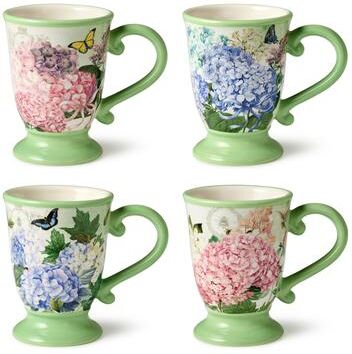 Certified International Garden Path Set of 4 Mug 16 oz. 4 asst.