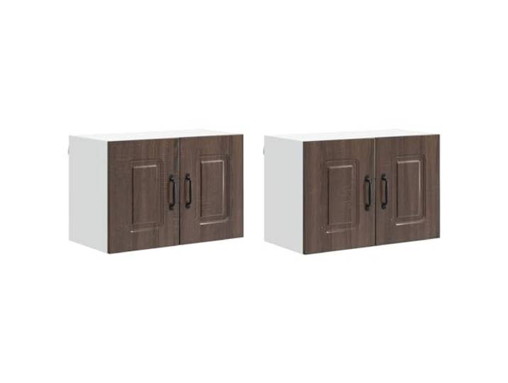 HKTMGDNG Hängeschrank Küche 2er Set Braun Eichen-Optik 60x31x40 cm Praktische Wandküchenschränke aus Holzwerkstoff schaffen Ordnung im Esszimmer und sorgen für strukturierten Stauraum.