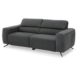 Musterring Sofa MR 260 Leder Grau Graphit