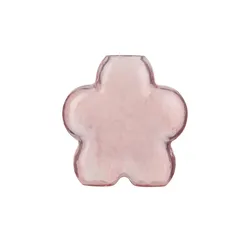 HOME STORY Vase Blume   , lila/violett , Glas , Maße (cm): B: 12,5 H: 13 T: 5.0