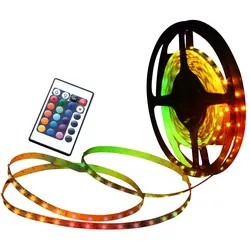 Stripe Lichterkette Wohnzimmerlampe Fernbedienung dimmbar RGB LED L 500 cm