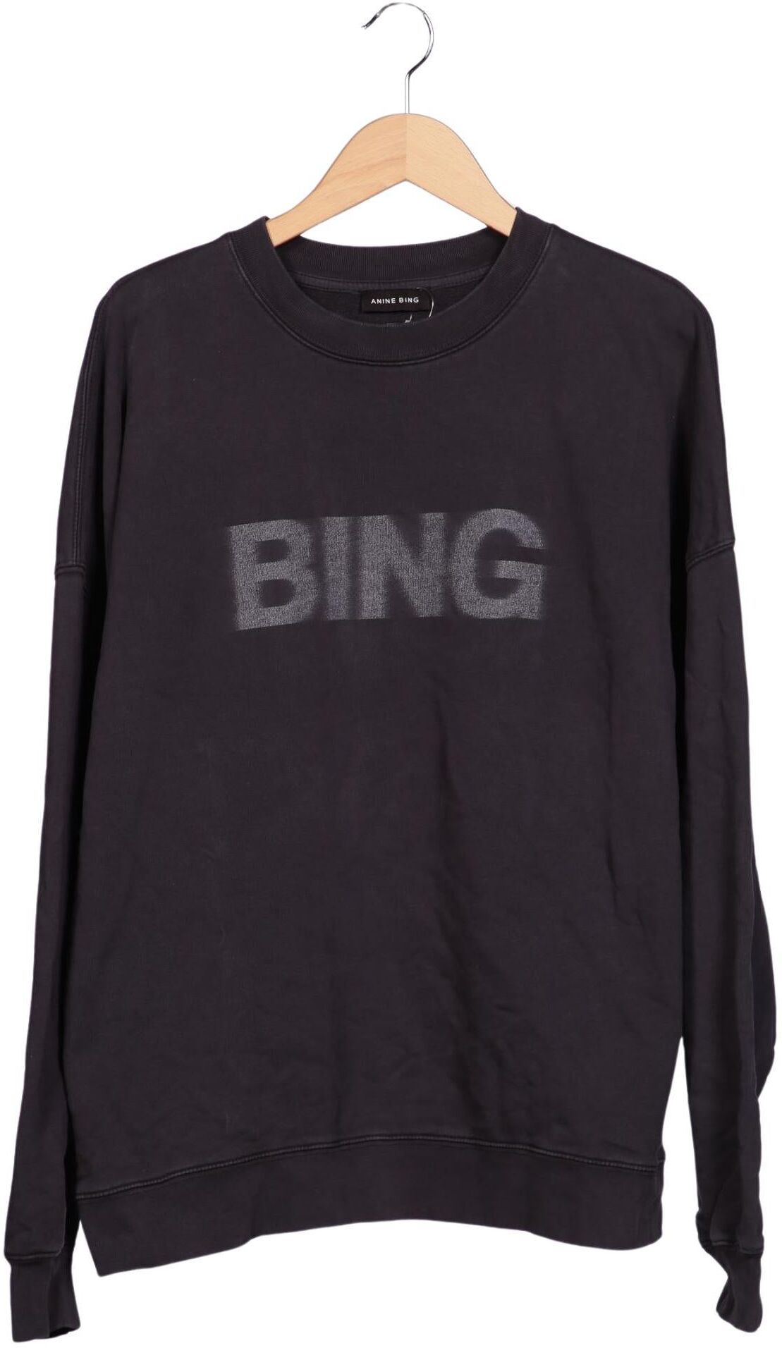 Anine Bing Damen Sweater, Grau, Gr. L, Baumwolle - Second Hand