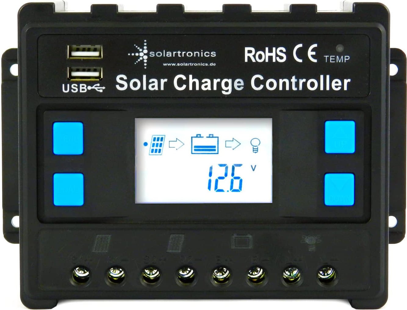 Solartronics 40A laadregelaar 12V/24V blauw