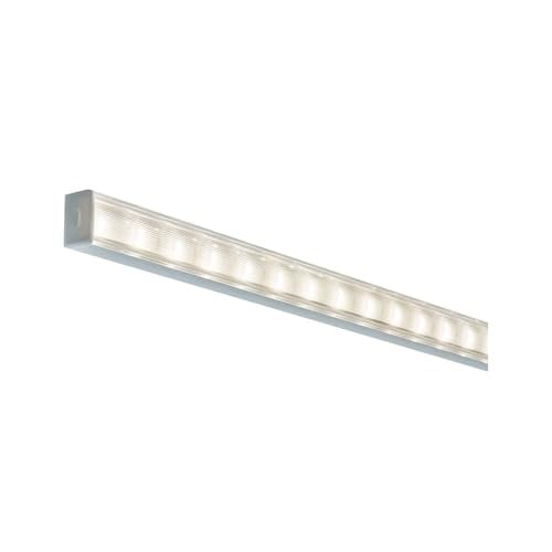Paulmann LED-strip profiel vierkant met diffuser, 1 meter, aluminium, zilver/zwart