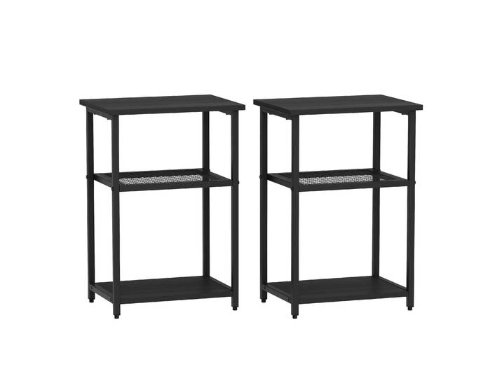 Nachttisch Metall STAN 39 x 59 cm schwarz