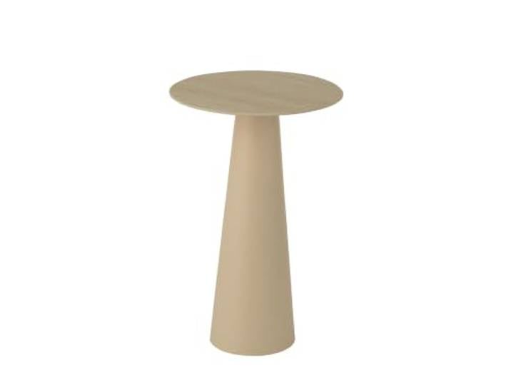 J-line Beistelltisch Säule Kegel - Stahl - Ecru/Beige