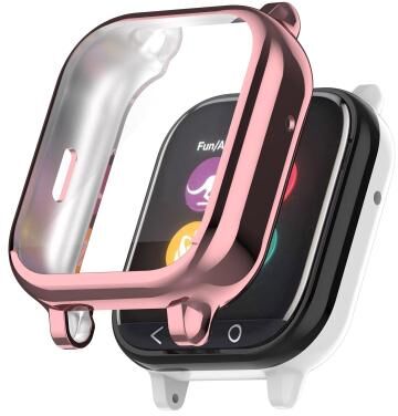 Everyday Crate Gizmo Watch 1 TPU Protective Case Full Coverage Electroplated Watch Cover For Kids gold