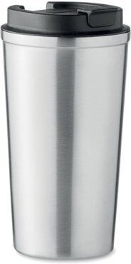 BRACE+ Bicchiere inox doppio strato 350 ml anti-perdita argento Personalizzate o neutre