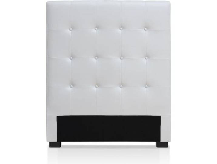 MENZZO Tête de lit Luxor 90cm Blanc - Simili & P.U. L90 x P8 x H120 cm