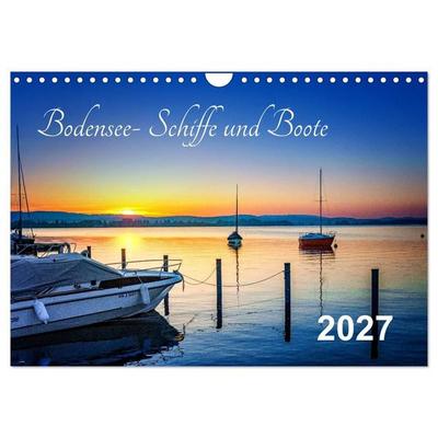 Bodensee-Schiffe und Boote (Wandkalender 2027 DIN A4 quer), CALVENDO Monatskalender