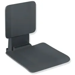 Hewi System 900 Einhängesitz 900.51.10260AF 450 x 533 x 637 mm, Edelstahl pulverbeschichtet anthrazit matt, matt anthraziter Kunststoff