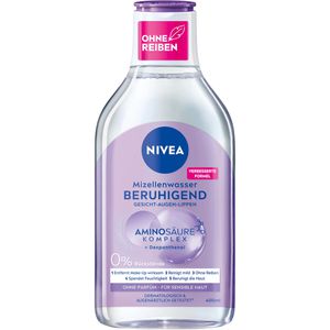 Nivea Mizellenwasser Beruhigend, parfümfrei, Aminosäure-Komplex & Dexpanthenol, empfindliche Haut, 400 ml