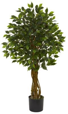 Nearly Natural Ficus Artificial Tree UV Resistant (Indoor/Outdoor)