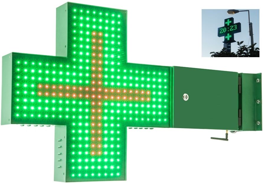 Painel LED DIP546 P16 RGB Sinalizador Farmácia Exterior (Bi-Direcional)