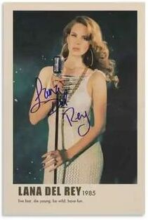 Inspire Essentials Lana Del Rey Aesthetic Canvas Poster Vintage Music Album Wall Art Decor 8 xxl