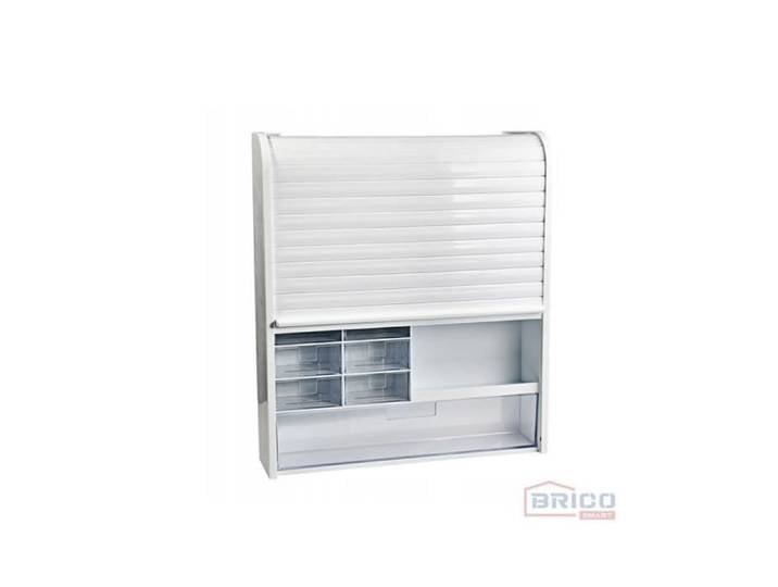 Boite à pharmacie - Blanc - Murale - Plastique - Tiroirs - Design contemporain
