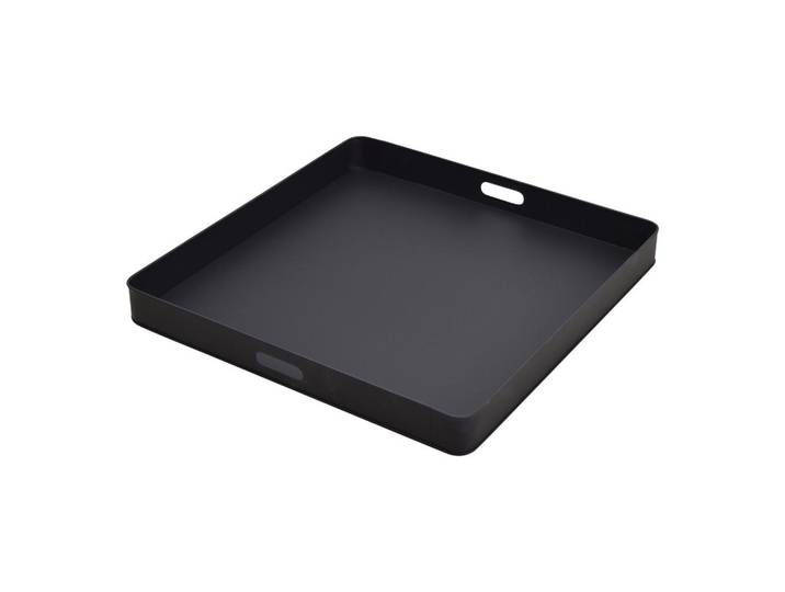 Loft42 Tablett Eggy Schwarz, Metall, 60x7x60 cm, Geschirr, Tischkultur & Serviergeschirr, Tabletts
