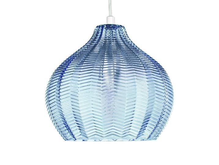 Suspension d’intérieur verre bleu