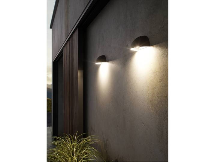 home24 LED-wandlamp Smartlight I 20 x 10 x 10cm zwart/zwart