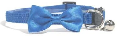 Uplifted Finds Charming Adjustable Multicolor Pet Bowtie Collar With Safety Bell Accent For Cats And Puppies blue