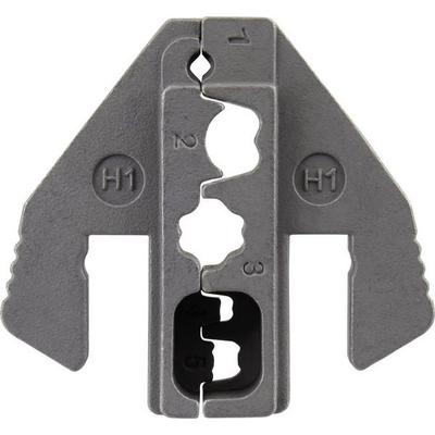 TOOLCRAFT PLE-0H1 Crimp-Einsätze Zündkerzenstecker Quetschbereich: 1 mm² (max) Passend für Marke (Zangen): TOOLCRAFT PZ-500