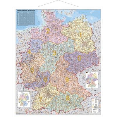 Deutschland Postleitzahlenkarte Kleinformat, Karte von Heinrich Stiefel, Stiefel Eurocart, 978-3-929627-36-7