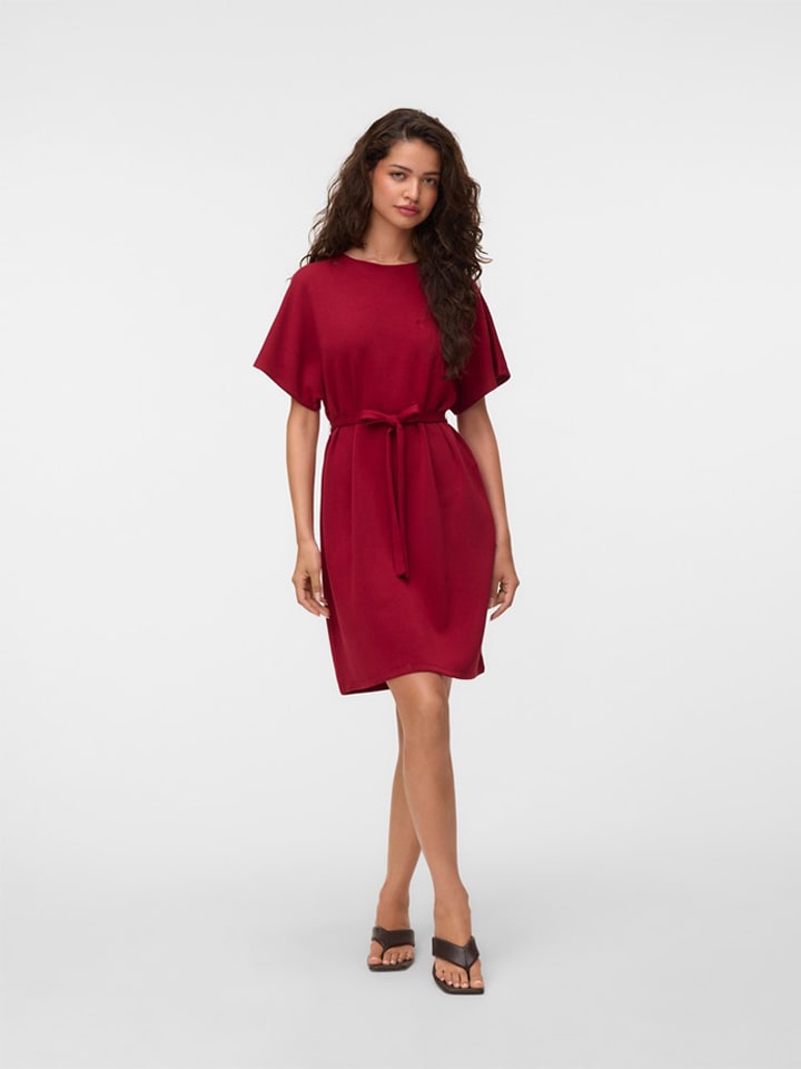Vero Moda Kleid in Bordeaux - L