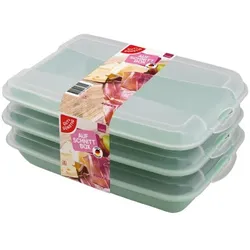 Gut & Günstig Aufschnittbox salbei 3er-Set grün