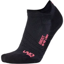 UYN Fahrradsocken Ghost Damen black/pink fluo 35-36