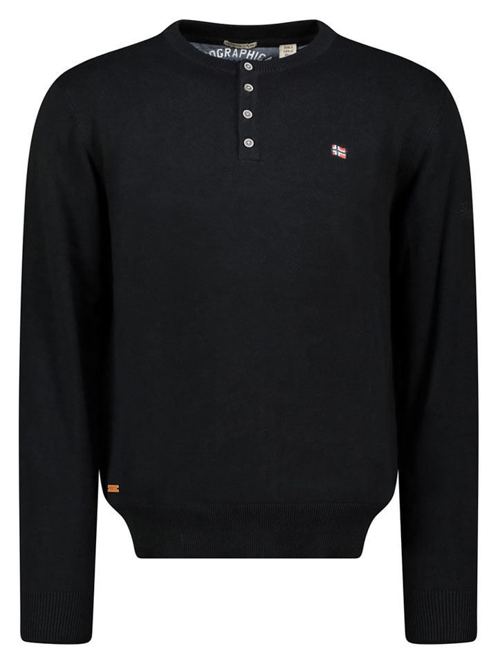 Geographical Norway Pullover "Fraser" in Schwarz - L