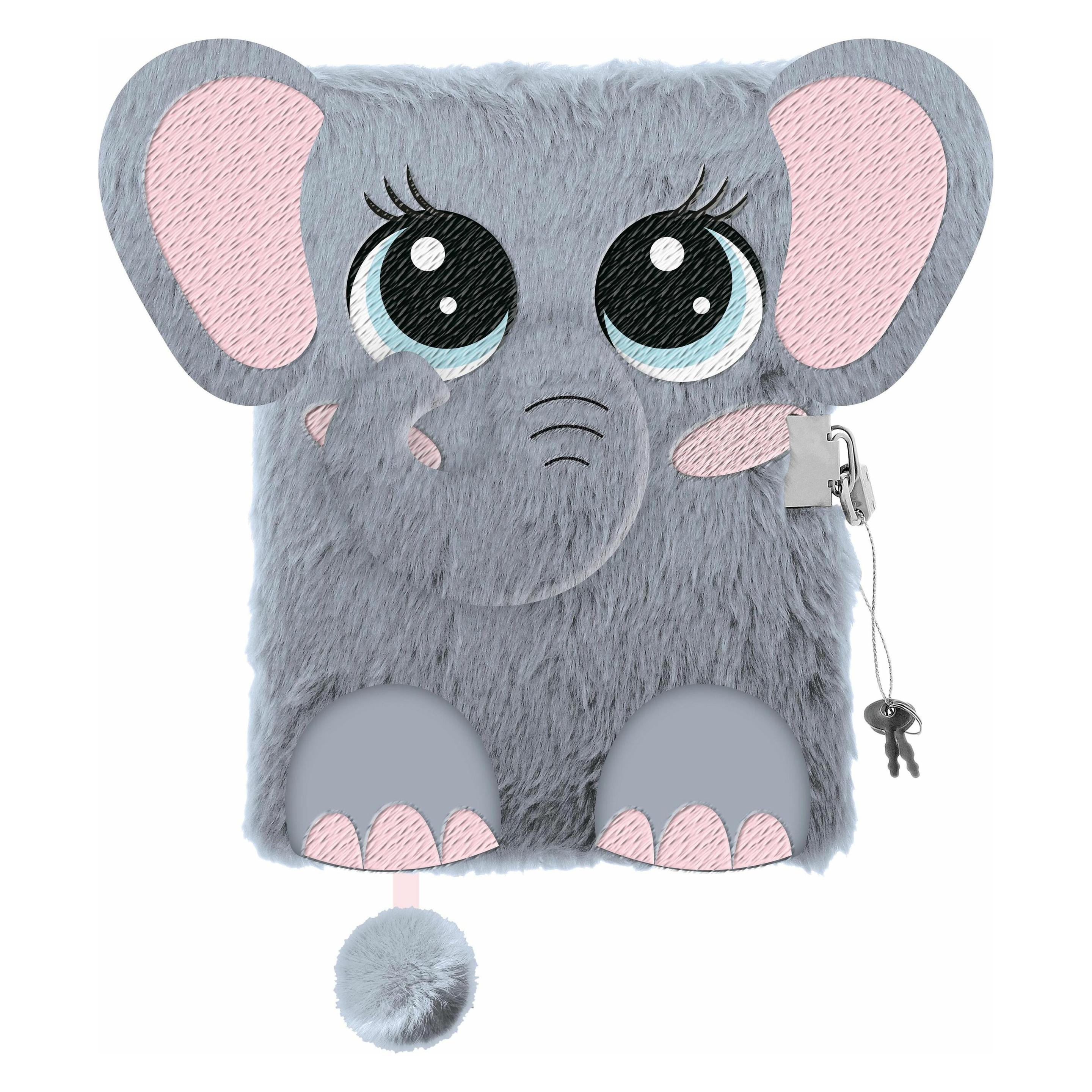 Majewski Tagebuch Plsch Premium 'Elephant', DIN A5 (A5, Liniert, Harter Einband) (47336494)