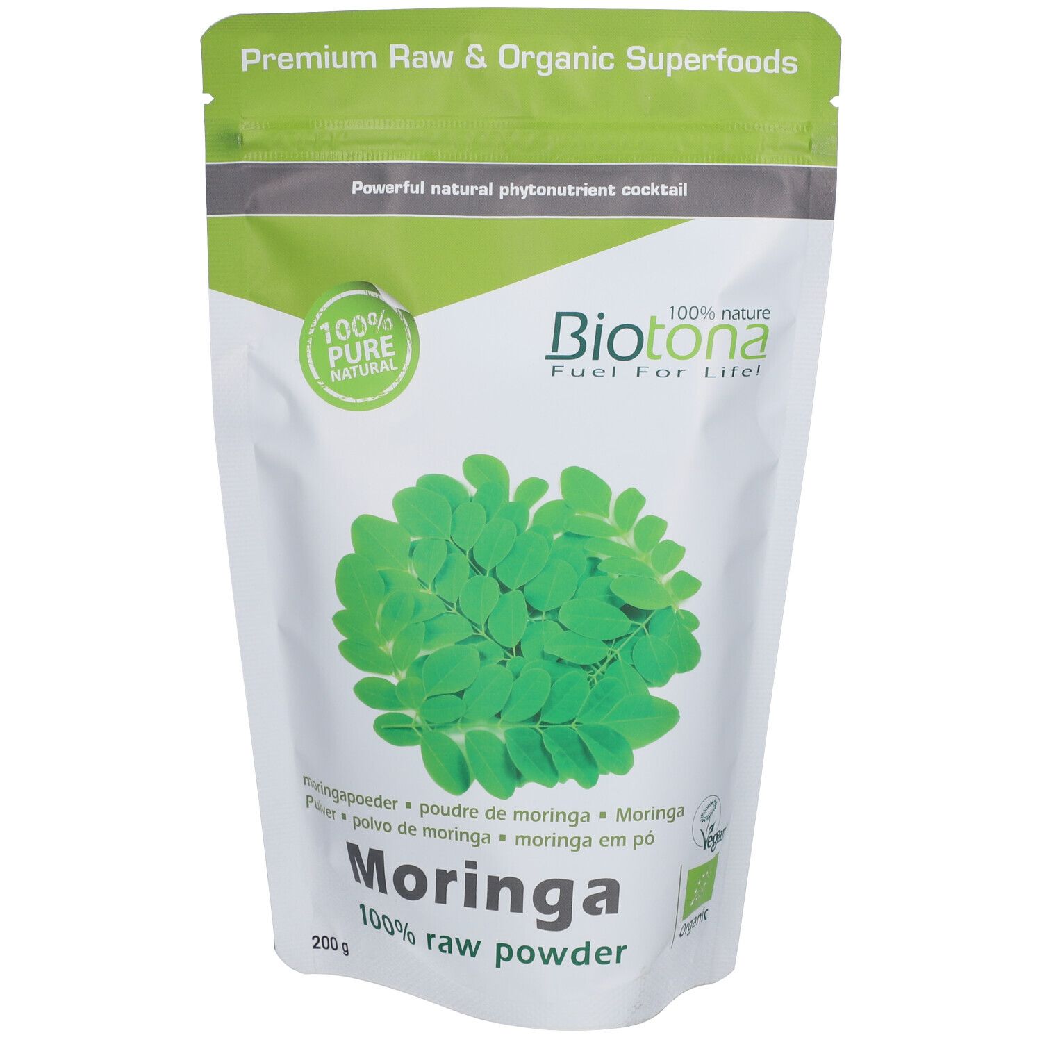 Biotona Moringa Raw Bio ok Nlfrde 200 g Pulver