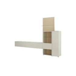 SCHÖNER WOHNEN Kollektion Wohnkombination  Amaya , grau , Maße (cm): B: 340 H: 234 T: 45.0