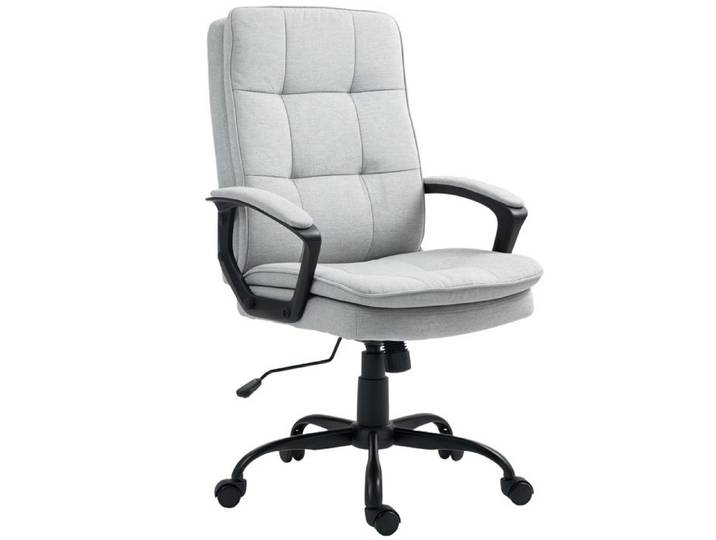 Fauteuil de bureau - Chaise de travail - Hauteur réglable - Dossier réglable - Charge max. 120 kg - 70x63x112 cm - Gris - EUJIGSHOP