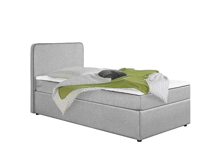 Boxbett Ciamber 90 x 200cm Flachgewebe Grau/Hellgrau
