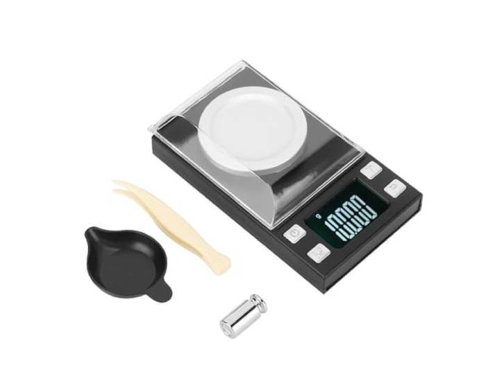Balance électronique Numérique 0\,001 G Haute Précision Portable Mini LCD Balance électronique Numérique pour Peser Bijoux Pilule d'Or (20 g/0\,001 g)