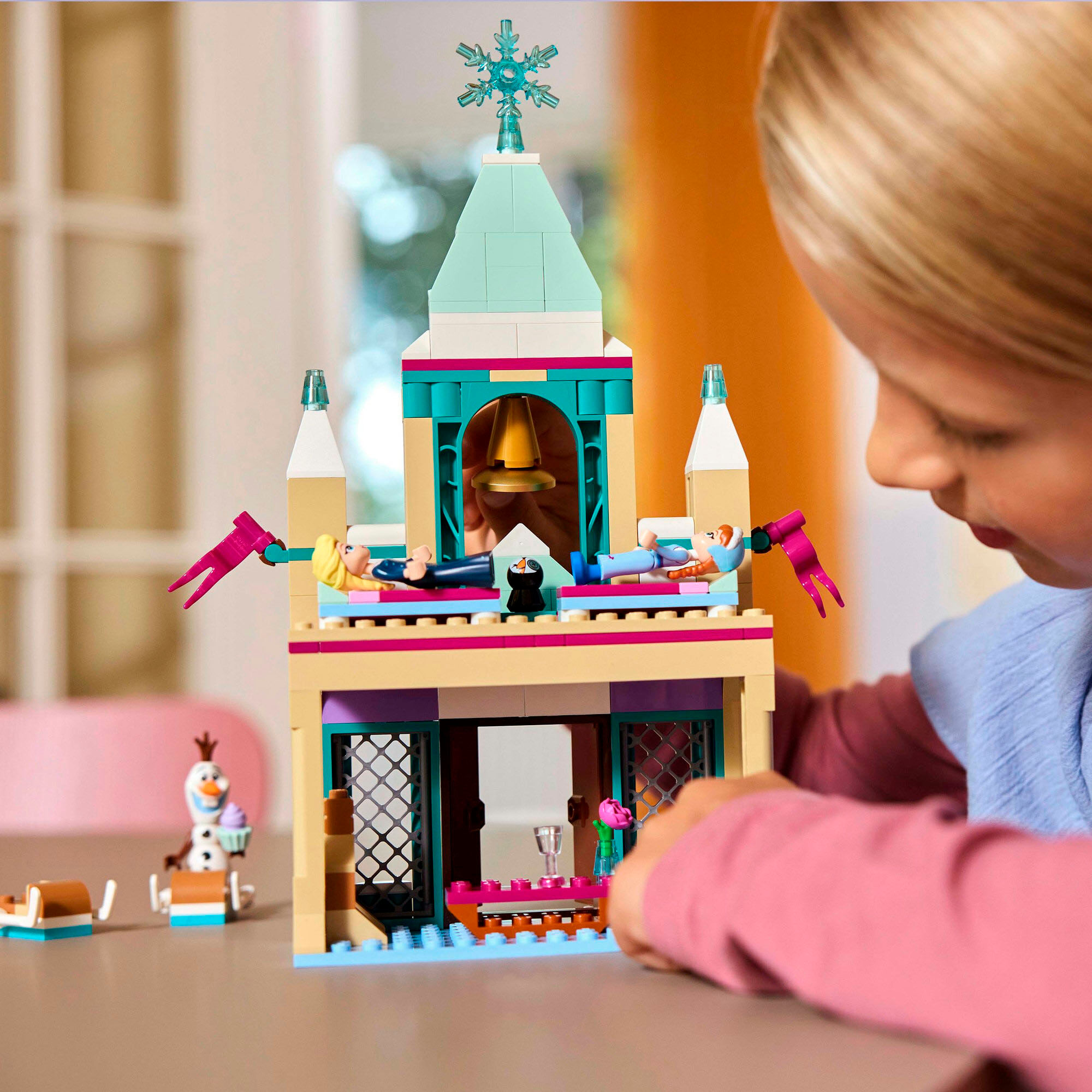 Konstruktionsspielsteine LEGO "Das Arendelle Schloss (43265), LEGO Disney Princess", bunt, Spielbausteine, Kinder, Kunststoff, Konstruktionsspielsteine, Made in Europe