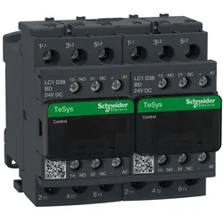 Schneider Electric LC2D38BD Wendeschützkombination, 3p+1S+1Ö, 18,5kW/400V/AC3 38A, Spule 24V DC