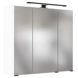 Spiegelschrank Luzern 3-türig ca. 70x64 cm Weiß