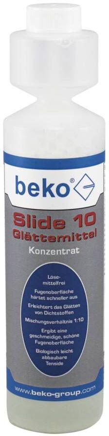 Beko Slide 10 Glättemittel für Dichtstoffe Konzentrat 1:10, 250 ml
