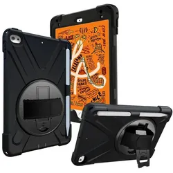eSTUFF Defender Case (Apple iPad mini 2012, Apple iPad mini 2013, Apple iPad mini 2014, Apple iPad mini 2015), Tablet Hülle, Schwarz