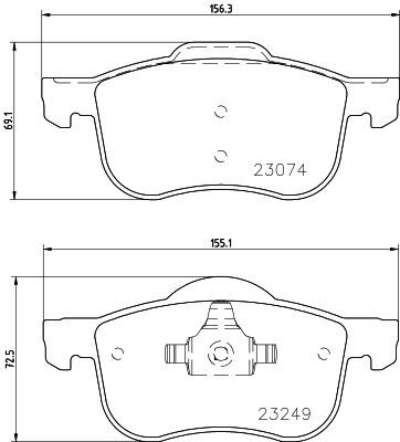 Don Bremsbelagsatz, Scheibenbremse Pcp1434 Für Volvo