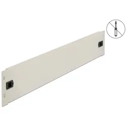 DELOCK 19" Netzwerkschrank Blindabdeckung werkzeugfrei 2 HE