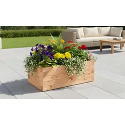 Großer Pflanztrog in 180 x 50 x 40 cm – Pflanzkasten aus Douglasienholz – stabiler Pflanztrog Douglasie – Pflanzbehälter für Garten & Terrasse