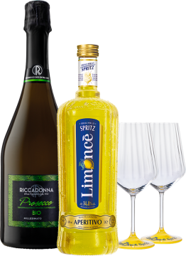 Pack 1 Limonce + 1 Prosecco Riccadonna + 2 Gläser Limonce Gratis - 1.75L