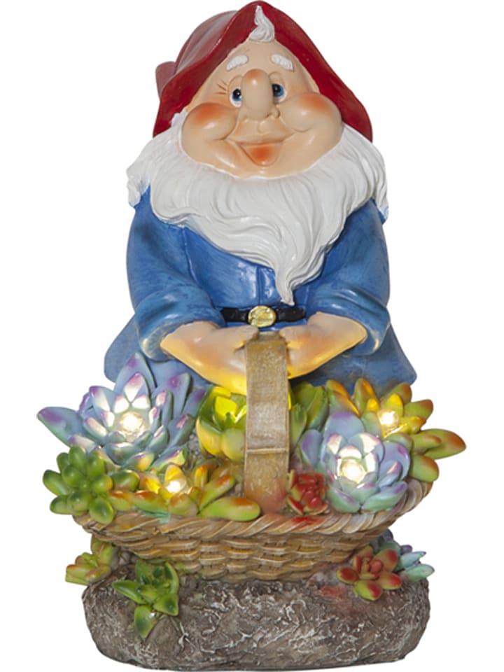 Best Season LED-Solar-Dekofigur "Gnomy" in Bunt - (B)14 x (H)22 cm - onesize