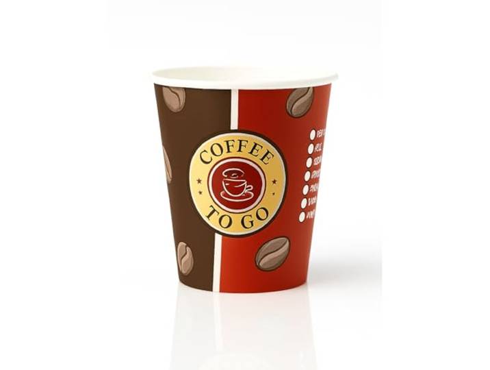 Blanc HYGIENIC Kaffeebecher 200 ml – 1.000 Stück, Coffee to Go 1.000 stabile Hartpapierbecher mit PE-Beschichtung, 200 ml und Coffee-to-go-Aufdruck für Kaffee, Tee oder Kakao.