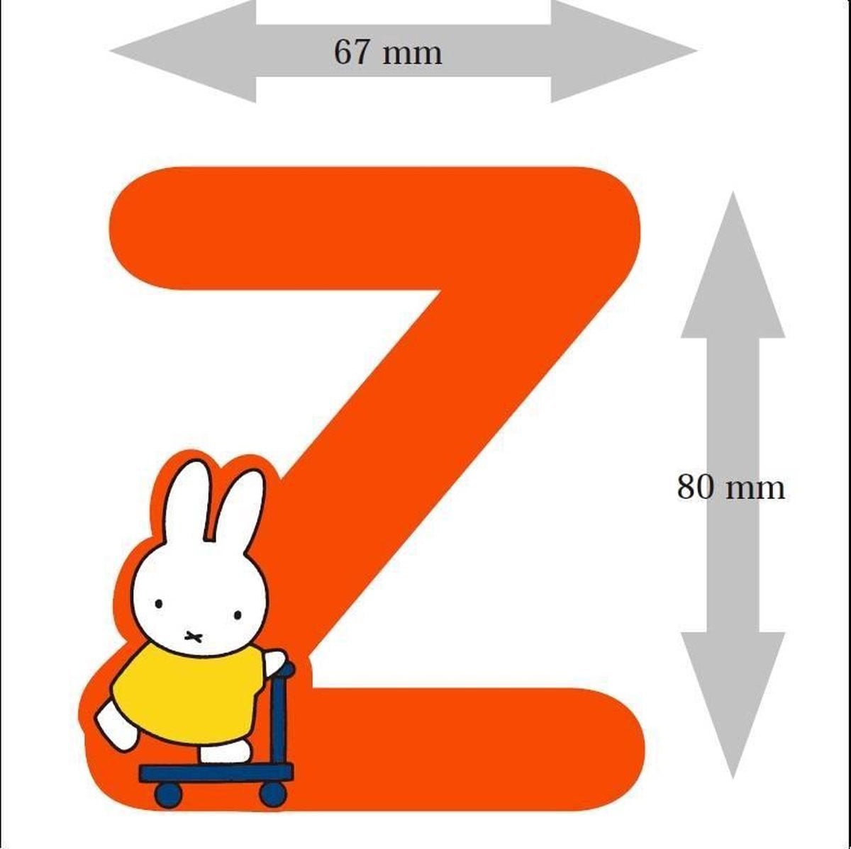 Nijntje houten letter Z