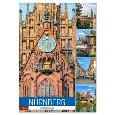 Nürnberg in Hochformat (Wandkalender 2027 DIN A3 hoch), CALVENDO Monatskalender