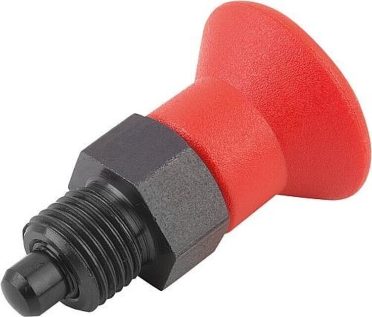 KIPP Arretierbolzen M10 x 1 D 5 Form A ohne Rastnut kurz Kontermutter (K0631.510584)
